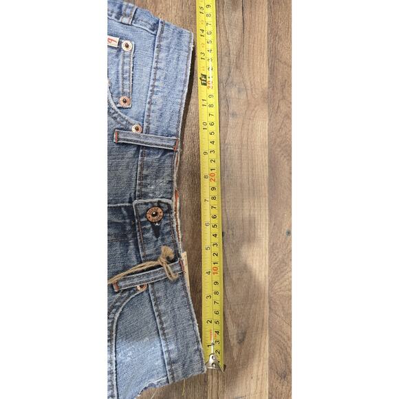 BONGO Y2K Jean Shorts Embroidered Floral New w Tag - Picture 10 of 12